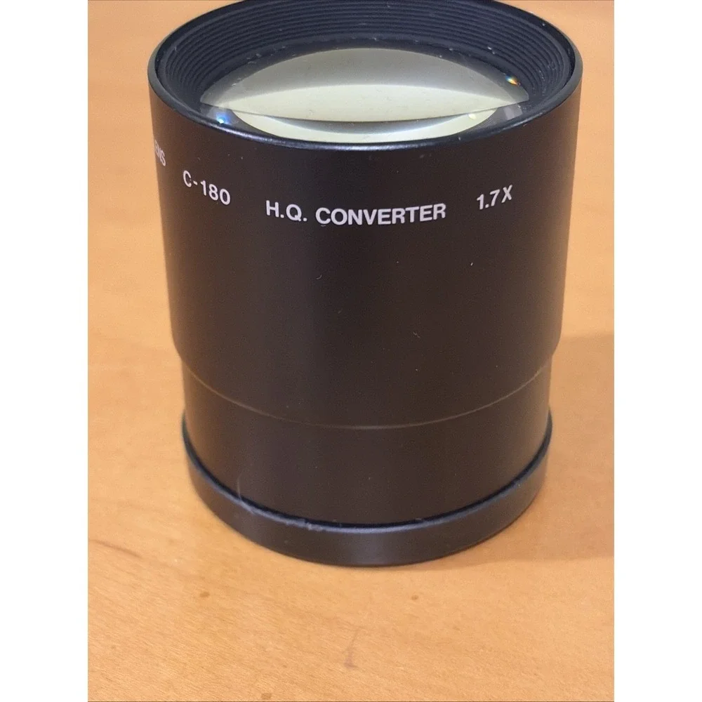 Olympus IS/L Lens C-180 H.Q. Converter 1.7X 52mm With Bag Cover made in Japan